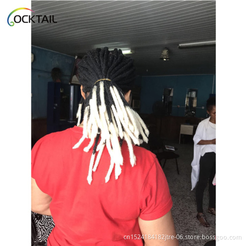 New design human hair short tight afro kinky bulk hair for loc extensions
